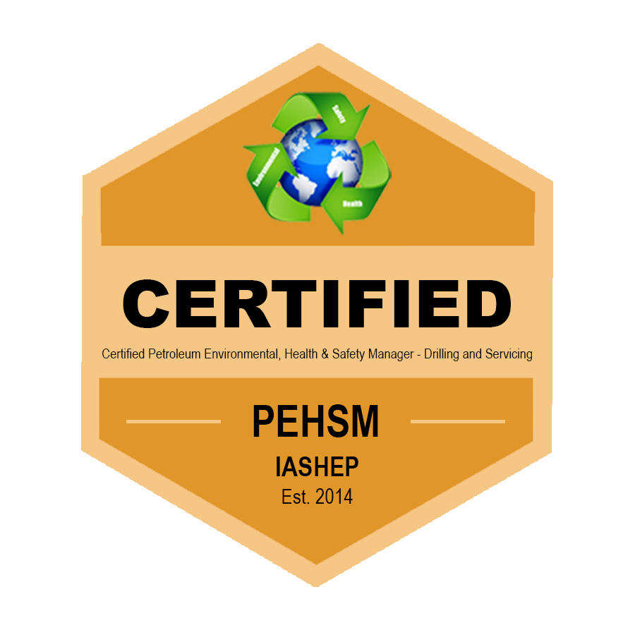 Petroleum Environmental, Health and Safety Manager (PEHSM) Badge